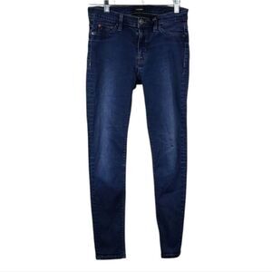 Hudson Mid-rise NICO Super Skinny Jeans 27 Shambles Wash Blue Distressed Denim
